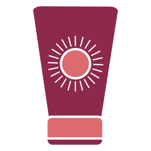Cute sunscreen container PNG Design