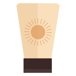Recipiente de protetor solar plano Desenho PNG