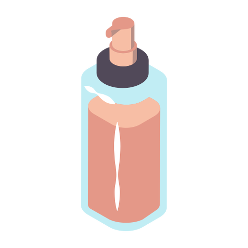 Makeup bottle isometric PNG Design