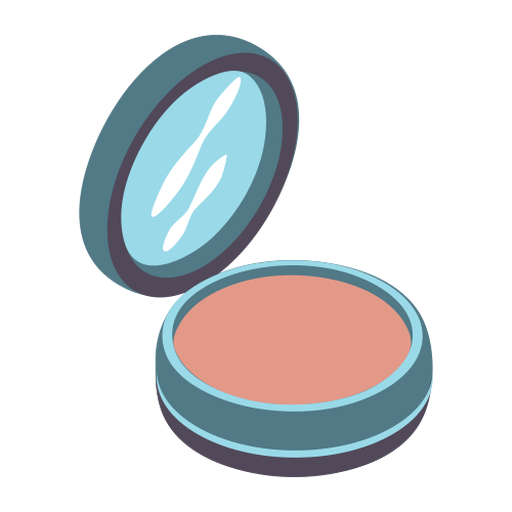 Download Pretty compact powder isometric - Transparent PNG & SVG vector file