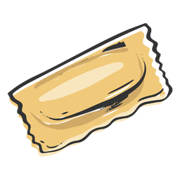 Ravioli pasta drawn PNG Design