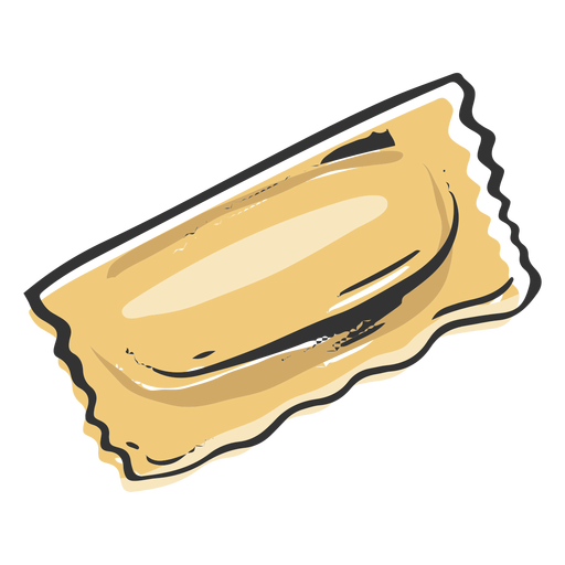 Pasta de ravioles dibujada Diseño PNG