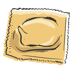 Ravioli Nudeln Hand gezeichnet PNG-Design