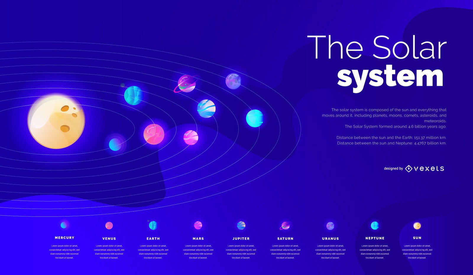 Solar System Cover Template Design