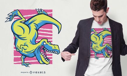 T-rex Handstand T-shirt Design