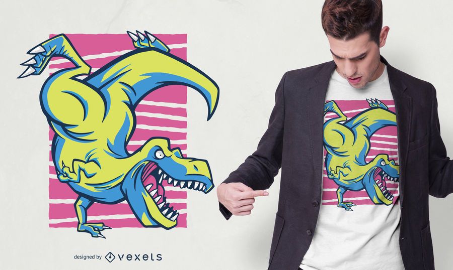 T-rex Handstand T-shirt Design T-rex Handstand T-shirt Design