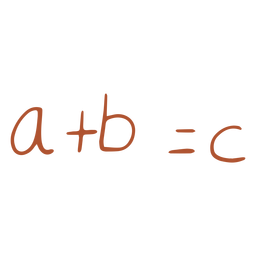 A plus b doodle PNG Design