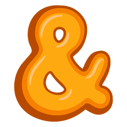 Ampersand punctuation glossy PNG Design Transparent PNG