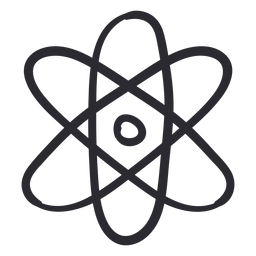 Golpe de ciencia del átomo Diseño PNG
