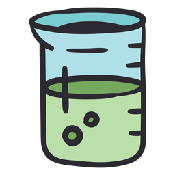 Color de trazo de experimento de vaso Diseño PNG