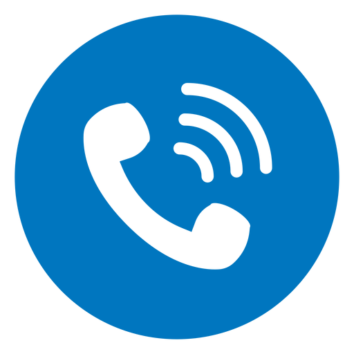 Call blue icon - Transparent PNG & SVG vector file