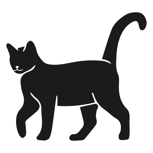 Calm cat walking silhouette - Transparent PNG & SVG vector ...