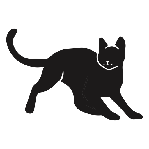 Cat animal silhouette PNG Design