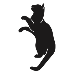 Gato mirando silueta animal Diseño PNG