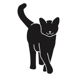 Katze die Tierschattenbild geht PNG-Design