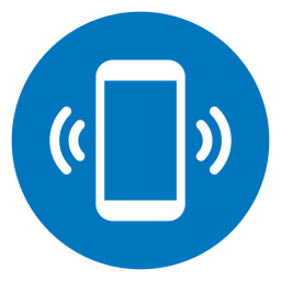 Vector Transparente PNG Y SVG De Teléfono Celular Sonando Icono Azul