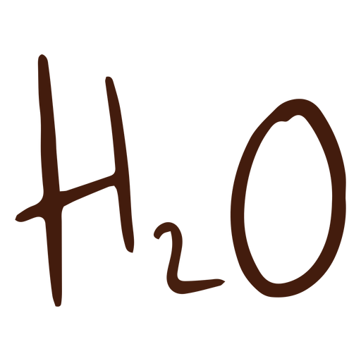 Chemical compound water doodle PNG Design