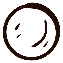 Circle shape doodle PNG Design