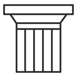 Ícone de traço de coluna Desenho PNG