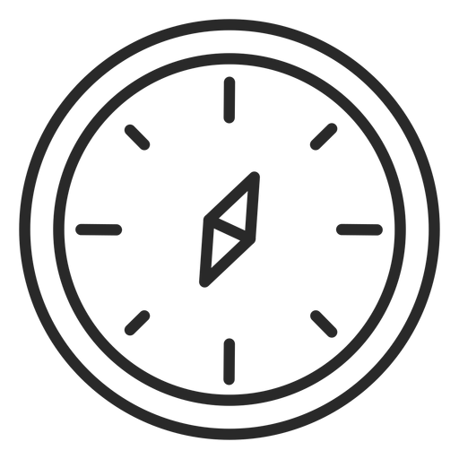 Compass stroke icon PNG Design