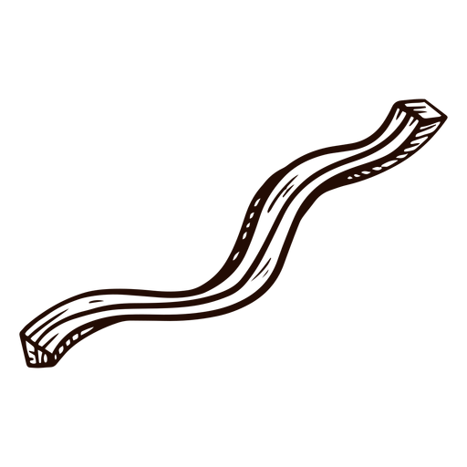 Doodle de forma de linha encaracolada Desenho PNG