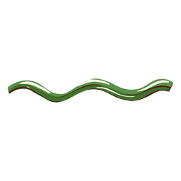 Ilustración de forma de línea rizada Diseño PNG