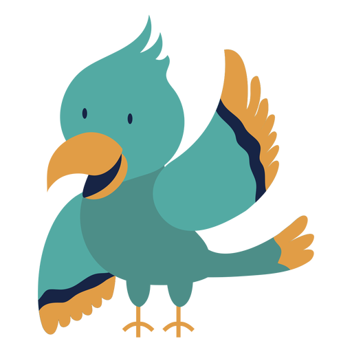 Cute bird animal flat PNG Design