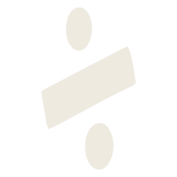 Division symbol flat PNG Design Transparent PNG