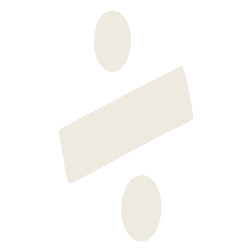 Símbolo de divisão plano Desenho PNG