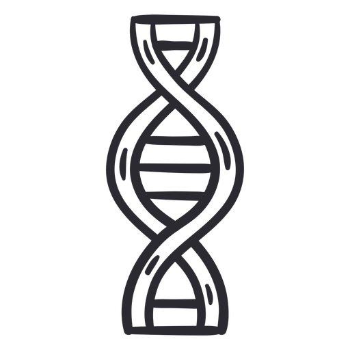 DNA-Gene Schlaganfall PNG-Design