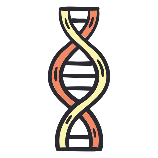 DNA-Strichfarbe PNG-Design