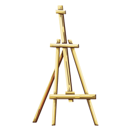 Easel painting illustration PNG Design