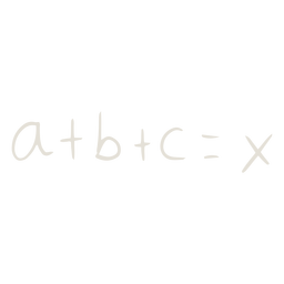 Equation math doodle PNG Design