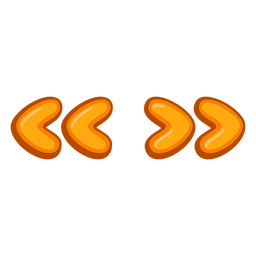 Comillas francesas puntuación brillante Diseño PNG