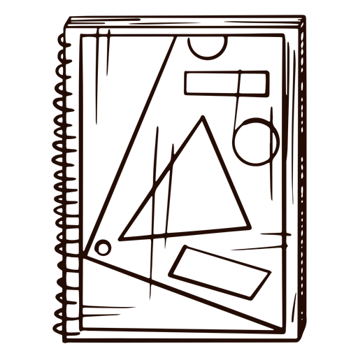 Geometry notebooks hand drawn PNG Design
