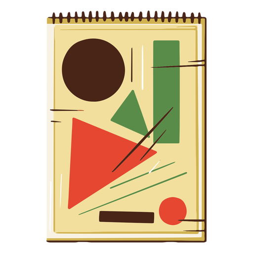 Ilustración de cuadernos de geometría Diseño PNG