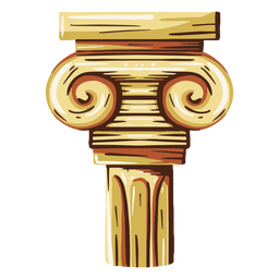 Ilustración de columna griega Diseño PNG