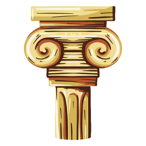 Griechische Säulenillustration PNG-Design