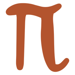 Greek Pi Flat PNG & SVG Design For T-Shirts