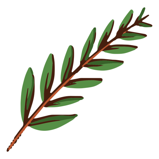 Green leaves illustration PNG Design