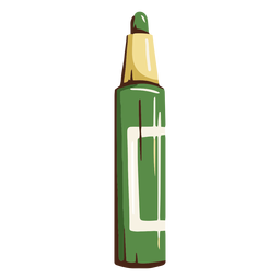 Ilustración de la escuela de marcador verde Diseño PNG