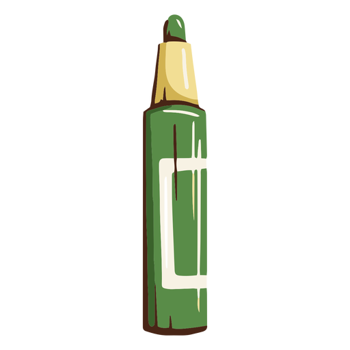 Green marker school illustration Transparent PNG & SVG vector file
