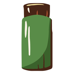 Ilustración de pintura verde Diseño PNG