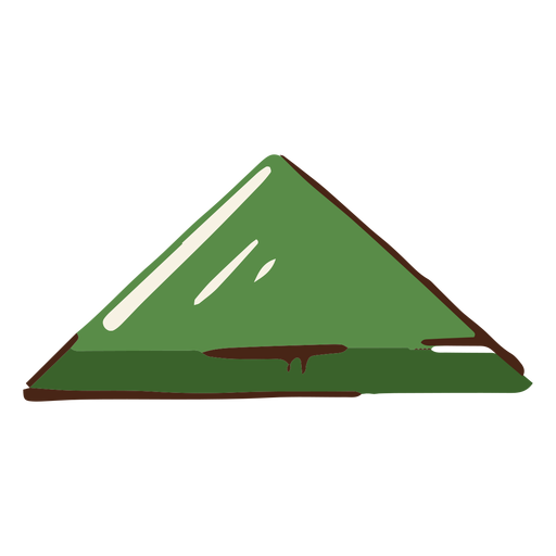 Green triangle shape illustration - Transparent PNG & SVG vector file