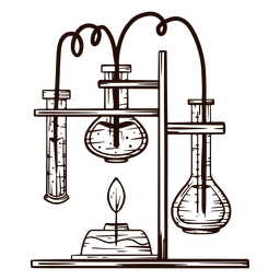 Laboratory equipment hand drawn PNG Design