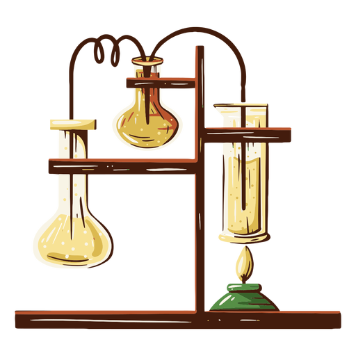 Laboratory equipment illustration PNG Design