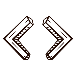 Menos y más grande que dibujado a mano Diseño PNG