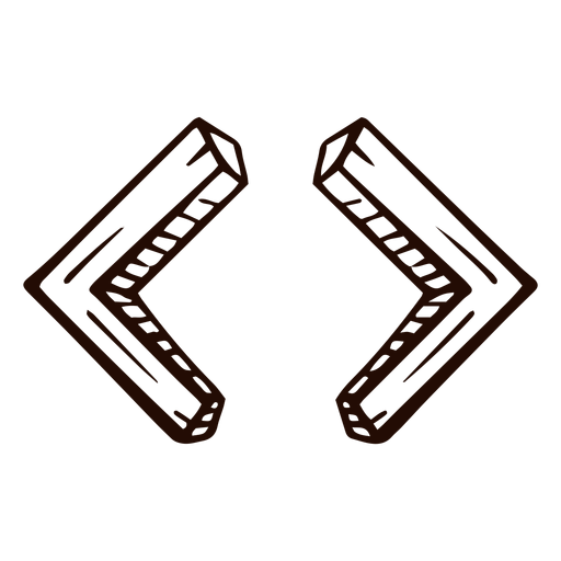 Weniger und größer als handgezeichnet - Transparenter PNG und SVG-Vektor
