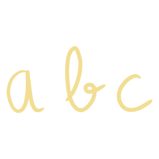 Buchstaben abc kritzeln PNG-Design