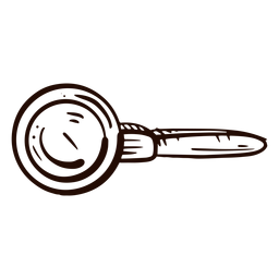 Dibujado a mano lupa Diseño PNG